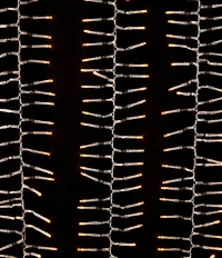 Kurt S. Adler 33' 1,000L Classic White 3MM LED Multifunction Cluster Garland With Clear Wire