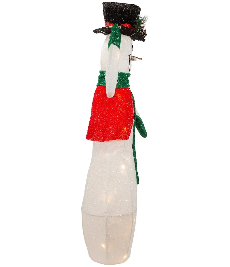 Kurt S. Adler 36-Inch LED Light-Up Animated Snowman Lawn Decor
