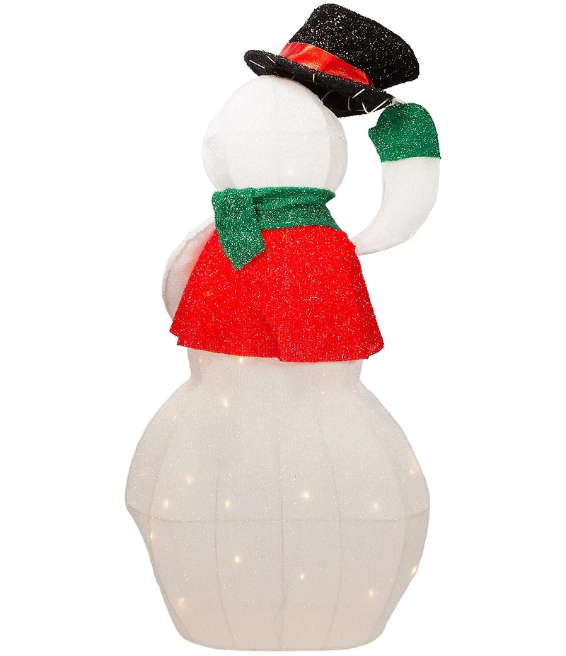 Kurt S. Adler 36-Inch LED Light-Up Animated Snowman Lawn Decor