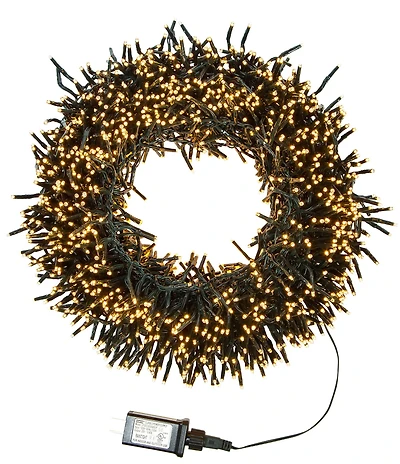 Kurt S. Adler 65' 2,000L Classic White LED Multifunction Connectible Cluster Garland