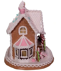 Kurt S. Adler LED Lights Gingerbread House Tabletop Decoration