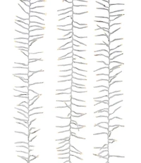Kurt S. Adler 98' 3,000L Warm White 3MM LED Multifunction Cluster Garland With White Wire