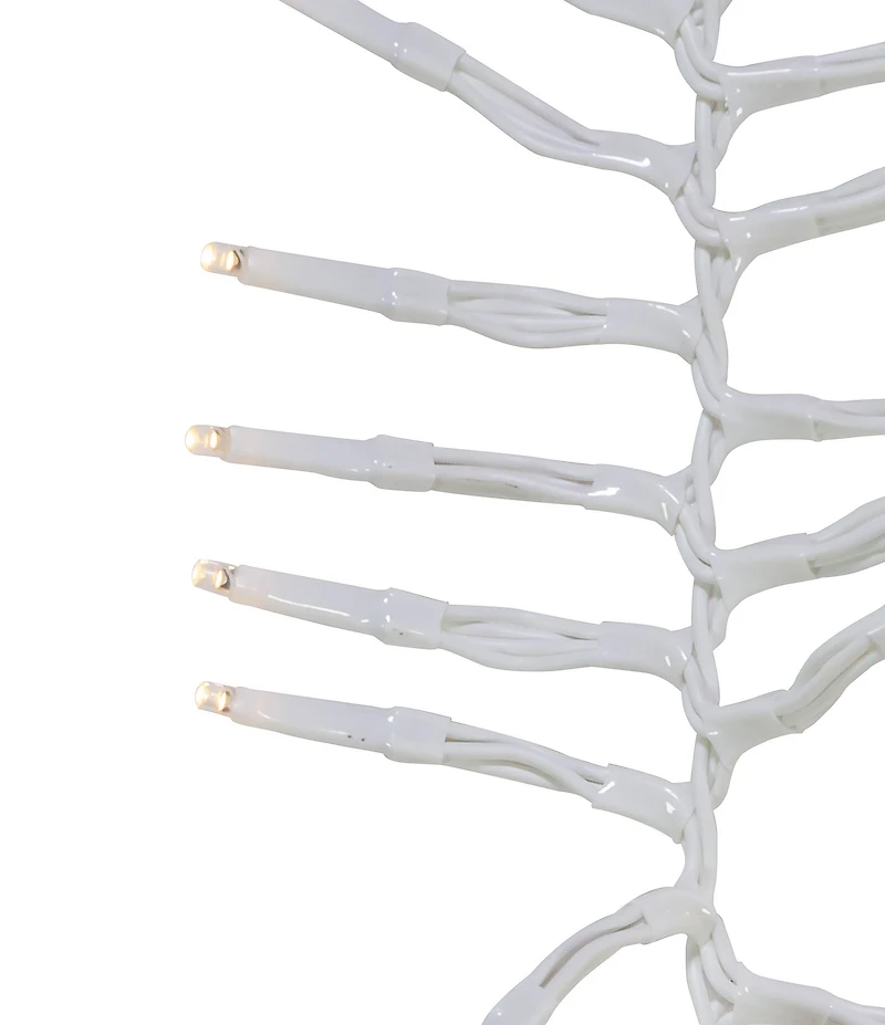 Kurt S. Adler 98' 3,000L Warm White 3MM LED Multifunction Cluster Garland With White Wire
