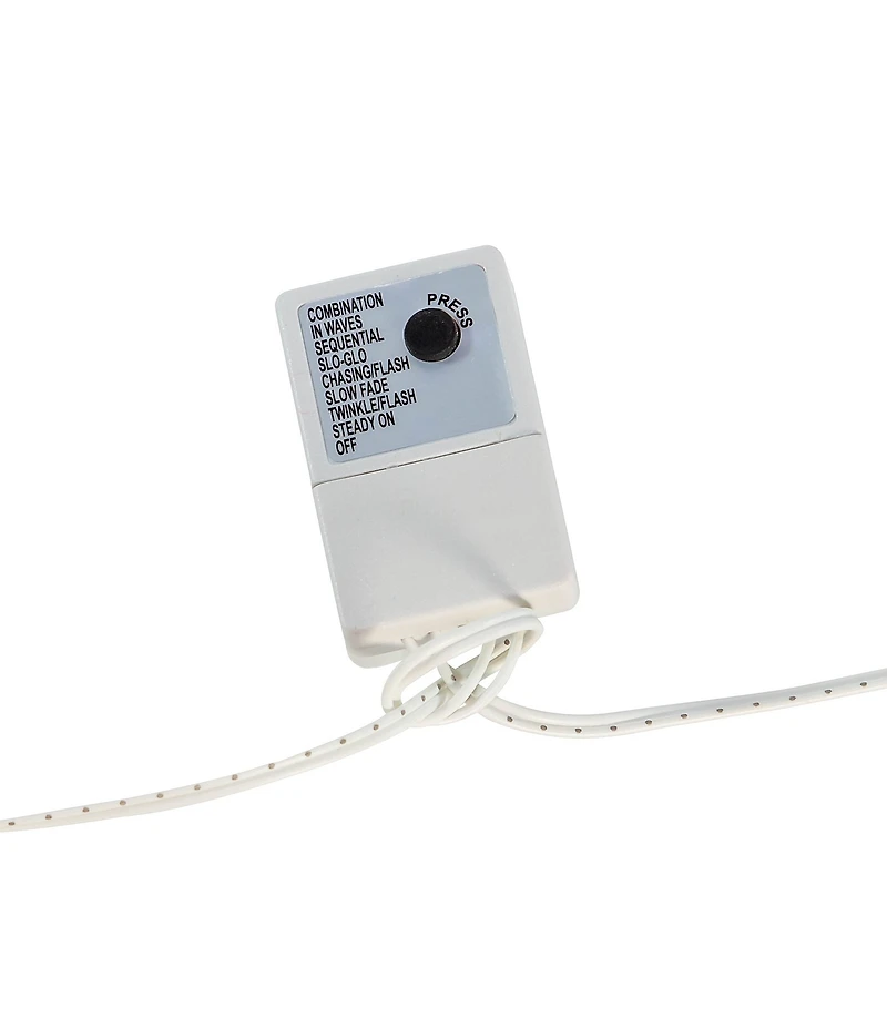 Kurt S. Adler 98' 3,000L Warm White 3MM LED Multifunction Cluster Garland With White Wire