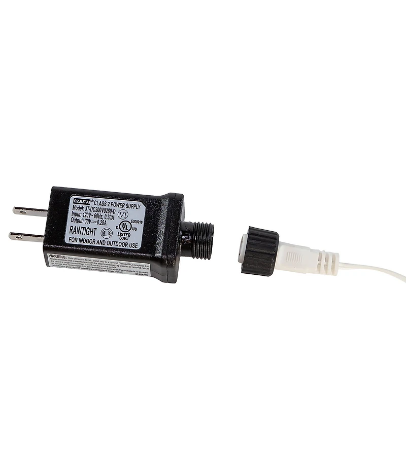 Kurt S. Adler 98' 3,000L Warm White 3MM LED Multifunction Cluster Garland With White Wire