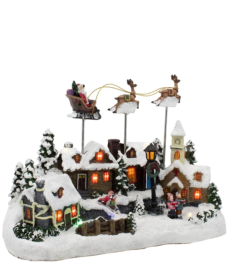 Kurt S. Adler Battery-Operated LED Lighted Musical Village