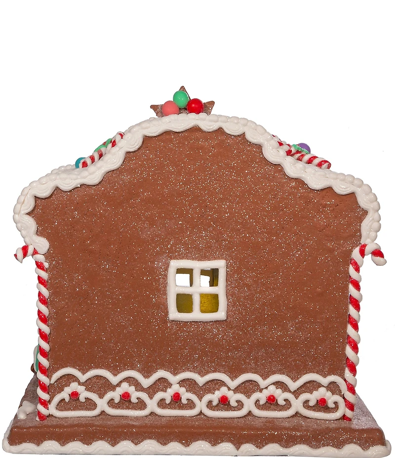 Kurt S. Adler Battery-Operated Light Up Nativity Gingerbread House Tabletop Decor
