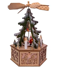 Kurt S. Adler Battery Operated Musical LED Christmas Tree Windmill Scene