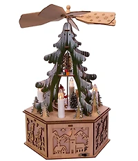 Kurt S. Adler Battery Operated Musical LED Christmas Tree Windmill Scene