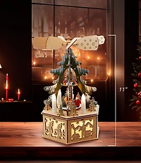 Kurt S. Adler Battery Operated Musical LED Christmas Tree Windmill Scene