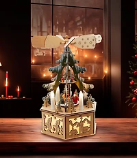 Kurt S. Adler Battery Operated Musical LED Christmas Tree Windmill Scene