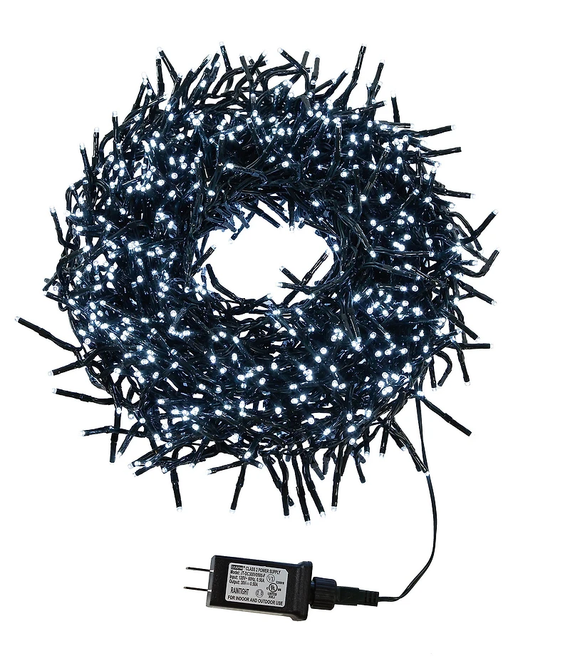 Kurt S. Adler CUL1000-Light 33-Foot Cluster Light Set with 3MM LED Bulbs