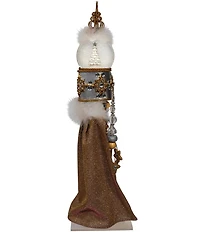 Kurt S. Adler Hollywood™ Collection 22#double; Battery-Operated Musical Gold and Silver with Water Globe Hat Nutcracker