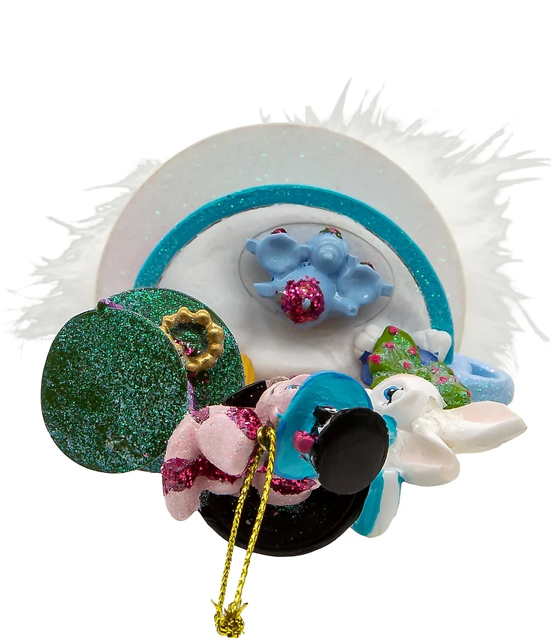 Kurt S. Adler Hollywood™ Collection 6.25#double; Holly Hats™ Alice & Friends Tea Party Hat Ornament