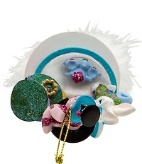 Kurt S. Adler Hollywood™ Collection 6.25#double; Holly Hats™ Alice & Friends Tea Party Hat Ornament
