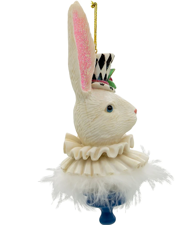 Kurt S. Adler Hollywood™ Collection 6.25#double; Holly Hats™ Rabbit Ornament