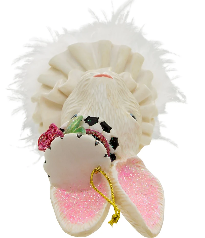 Kurt S. Adler Hollywood™ Collection 6.25#double; Holly Hats™ Rabbit Ornament