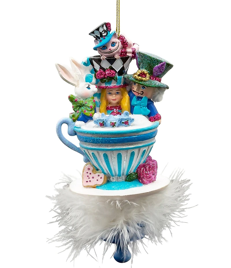 Kurt S. Adler Hollywood™ Collection 6.25#double; Holly Hats™ Alice & Friends Tea Party Hat Ornament