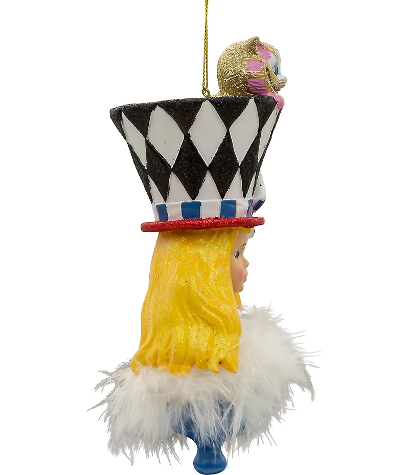 Kurt S. Adler Hollywood™ Collection 7#double; Holly Hats™ Alice in Wonderland Hat Ornament