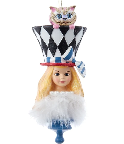 Kurt S. Adler Hollywood™ Collection 7#double; Holly Hats™ Alice in Wonderland Hat Ornament