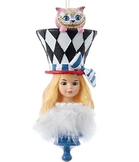Kurt S. Adler Hollywood™ Collection 7#double; Holly Hats™ Alice in Wonderland Hat Ornament