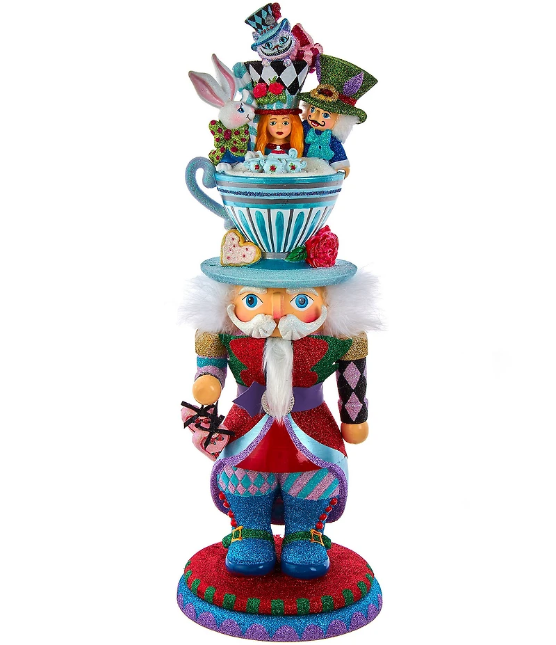Kurt S. Adler Hollywood Collection Alice Teacup Hat Nutcracker
