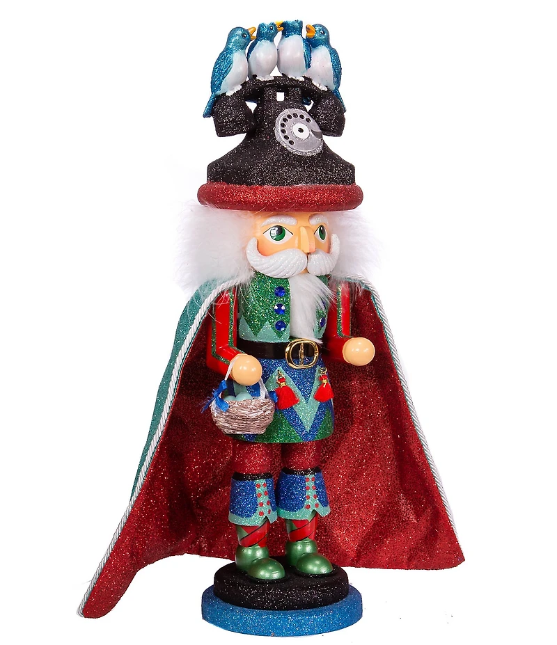 Kurt S. Adler Hollywood™ Collection 12 Days of Christmas Four Calling Birds Nutcracker, 17.5#double;