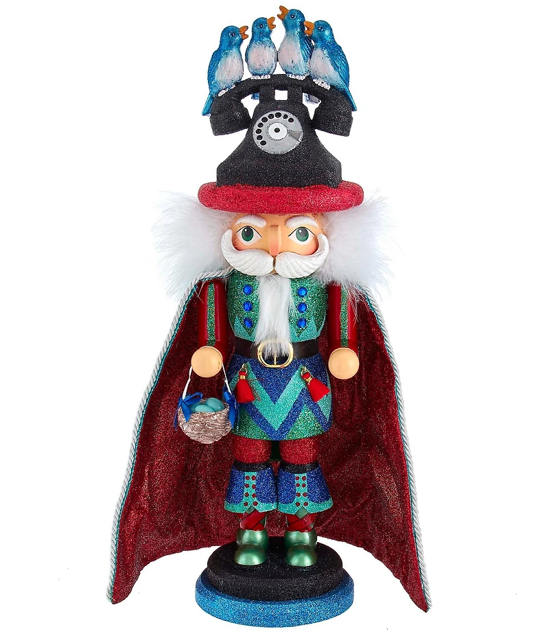 Kurt S. Adler Hollywood™ Collection 12 Days of Christmas Four Calling Birds Nutcracker, 17.5#double;