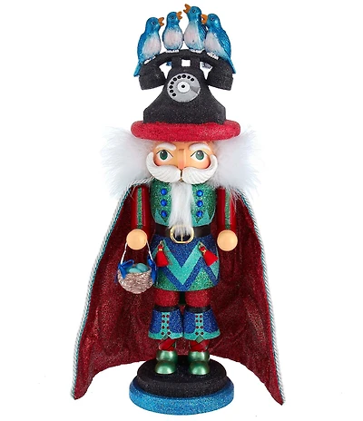 Kurt S. Adler Hollywood™ Collection 12 Days of Christmas Four Calling Birds Nutcracker, 17.5#double;