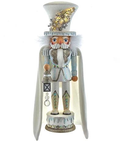 Kurt S. Adler Hollywood™ Collection White Snowflake Soldier LED Nutcracker, 18#double;