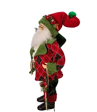 Kurt S. Adler Kringle Klaus Collection Red and Green Santa and Gifts Figurine, 18#double;