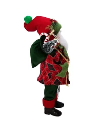 Kurt S. Adler Kringle Klaus Collection Red and Green Santa and Gifts Figurine, 18#double;