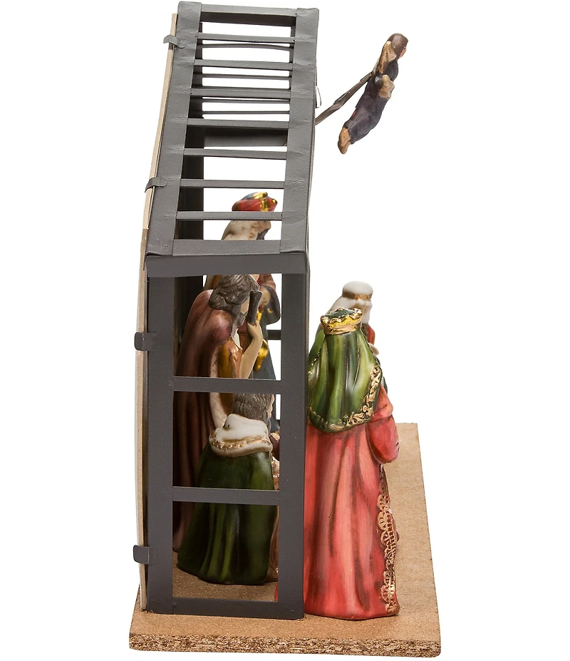 Kurt S. Adler Porcelain Nativity Set With Stable, 10-Piece Set