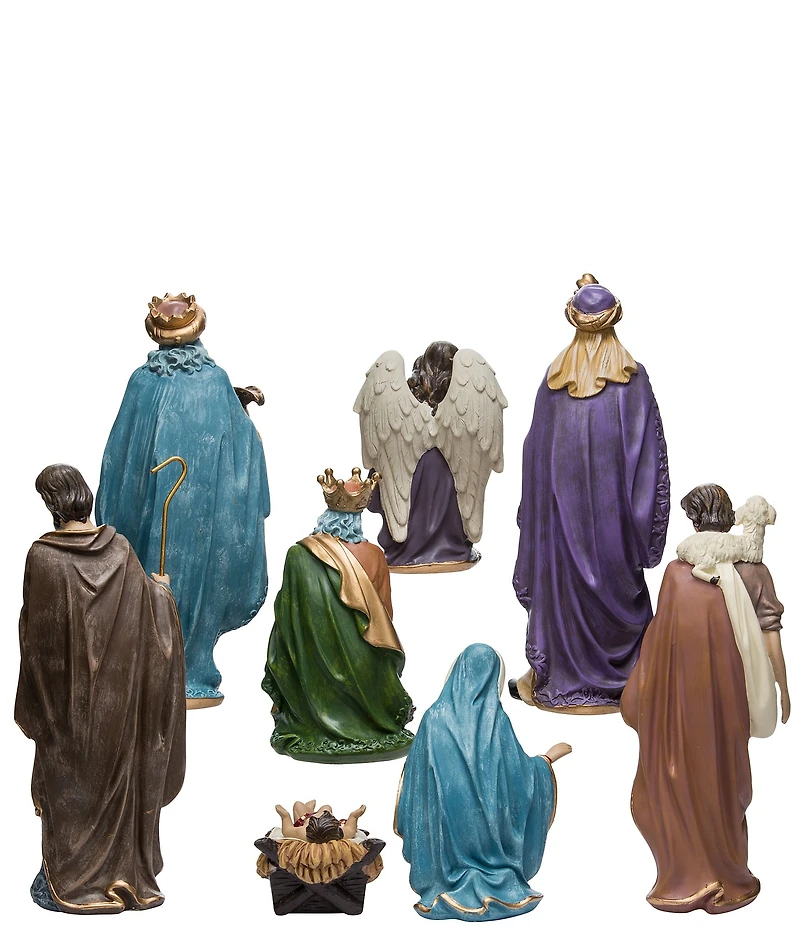 Kurt S. Adler Resin 8-Piece Nativity Set