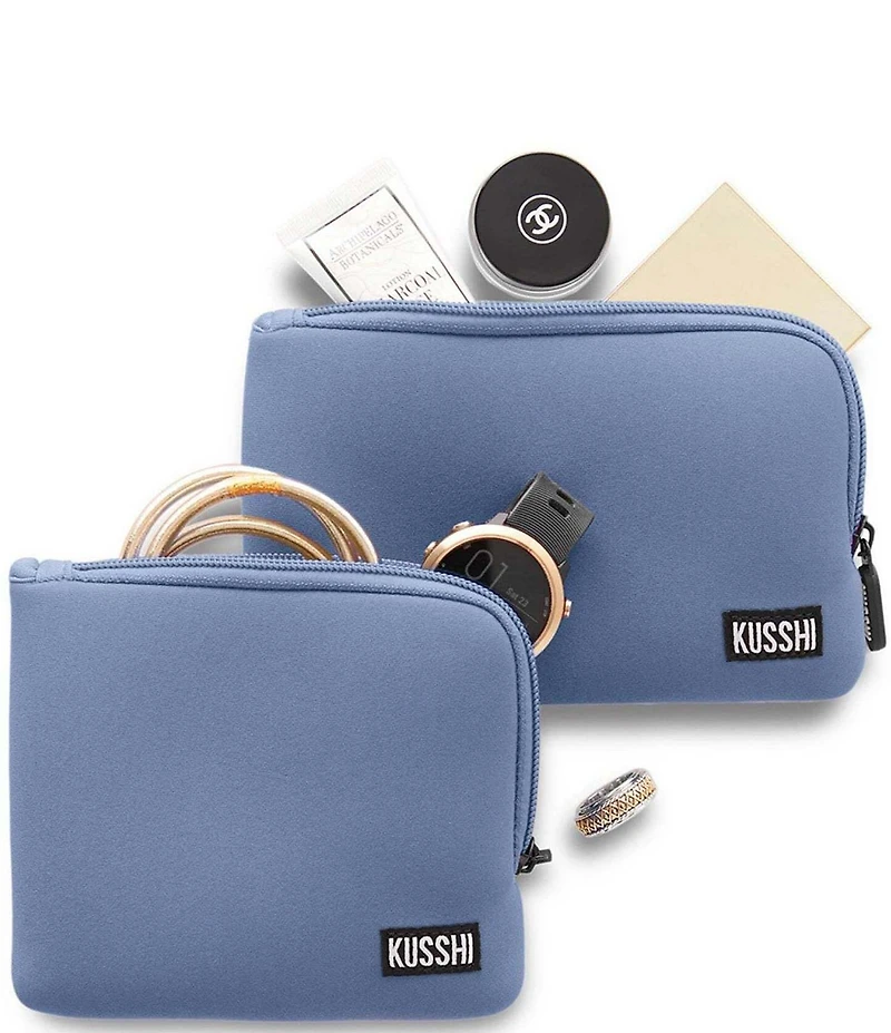 KUSSHI On The Go Cosmetic Pouch Set