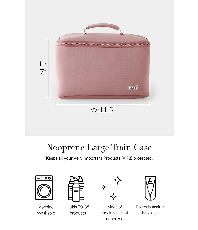 KUSSHI Neoprene Train Case