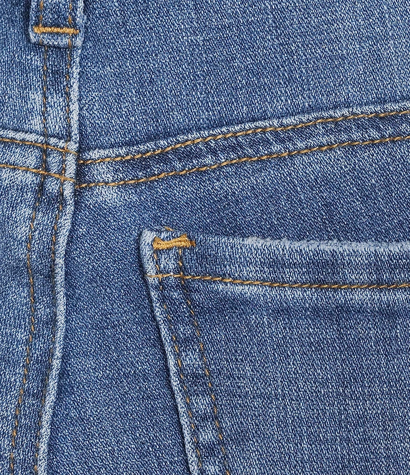 KUT from the Kloth Amy Mid Rise Straight Leg Cropped Cuffed Jeans