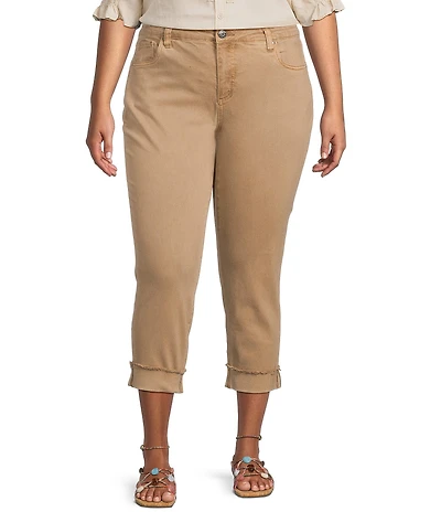 KUT From The Kloth Amy Plus Size Straight Crop Jeans
