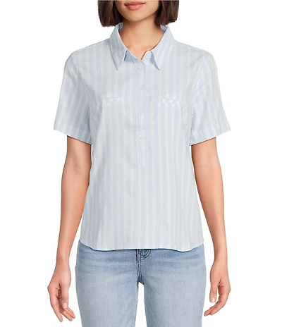 KUT from the Kloth Araceli Tencel Stripe Shirt