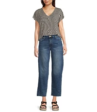 KUT from the Kloth Ashley High Rise Barrel Denim Jeans