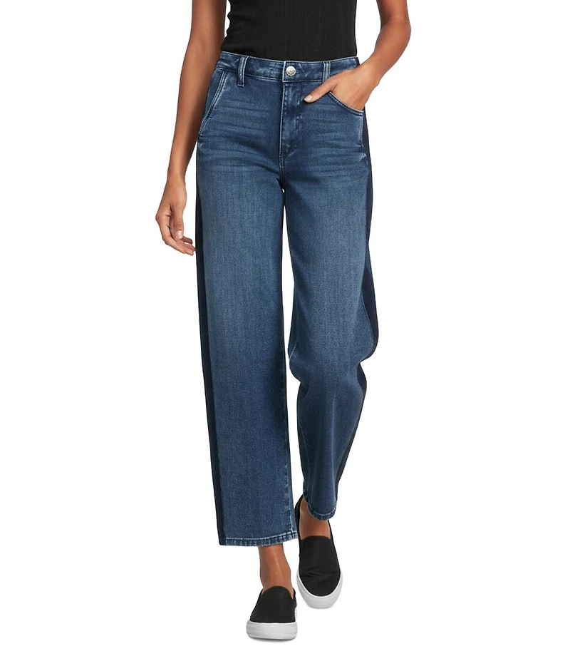 KUT from the Kloth Ashton Stretch Denim High Rise Barrel Leg Ankle Length Jeans