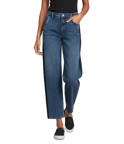 KUT from the Kloth Ashton Stretch Denim High Rise Barrel Leg Ankle Length Jeans