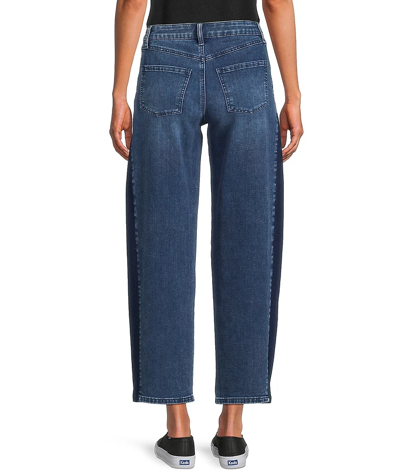 KUT from the Kloth Ashton Stretch Denim High Rise Barrel Leg Ankle Length Jeans