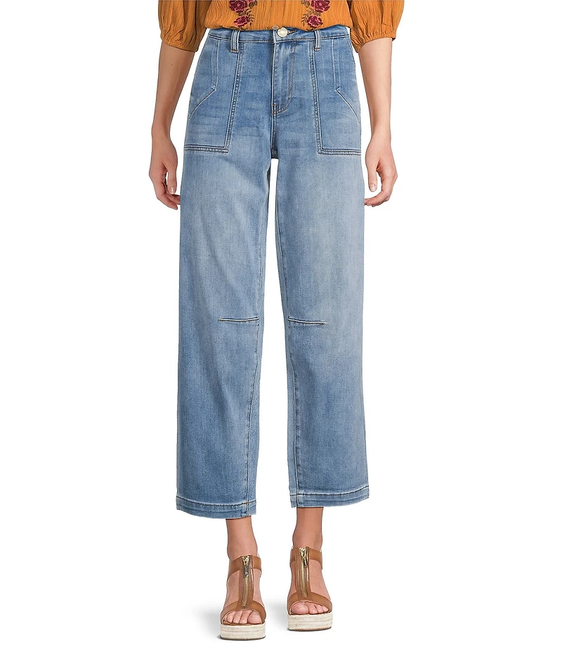 KUT from the Kloth Ashton Stretch Denim High Rise Barrel Leg Jeans