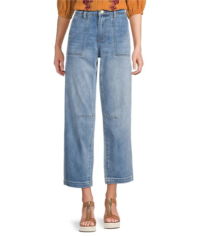 KUT from the Kloth Ashton Stretch Denim High Rise Barrel Leg Jeans