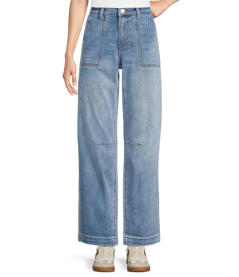 KUT from the Kloth Ashton Stretch Denim High Rise Barrel Leg Jeans