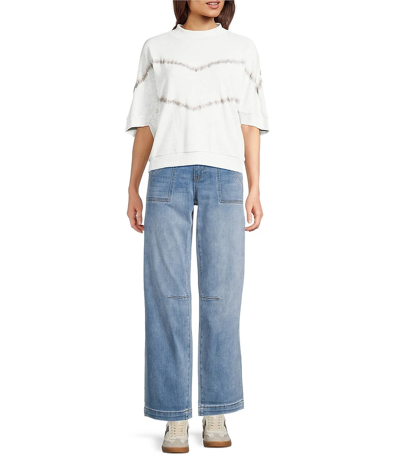 KUT from the Kloth Ashton Stretch Denim High Rise Barrel Leg Jeans