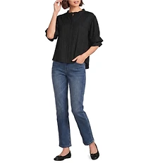 KUT from the Kloth Blair Deni High Rise Straight Leg Ankle Length Jeans