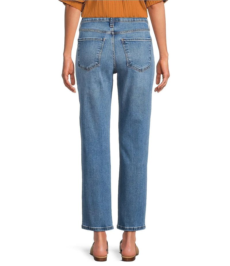KUT from the Kloth Blair High Rise Straight Leg Ankle Jeans