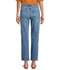 KUT from the Kloth Blair High Rise Straight Leg Ankle Jeans